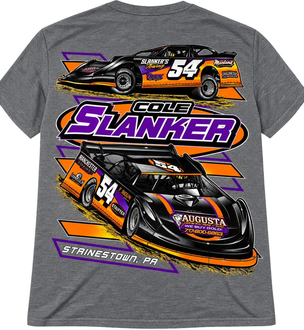 Cole Slanker #54 Racing T-Shirt
