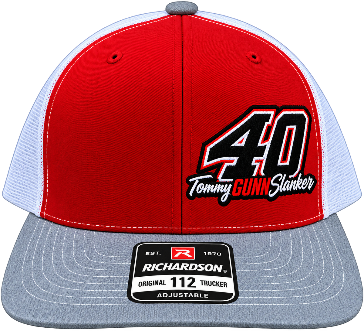 Tommy “GUNN” Slanker #40 Red &amp; Gray/Red Richardson Snapback Hat