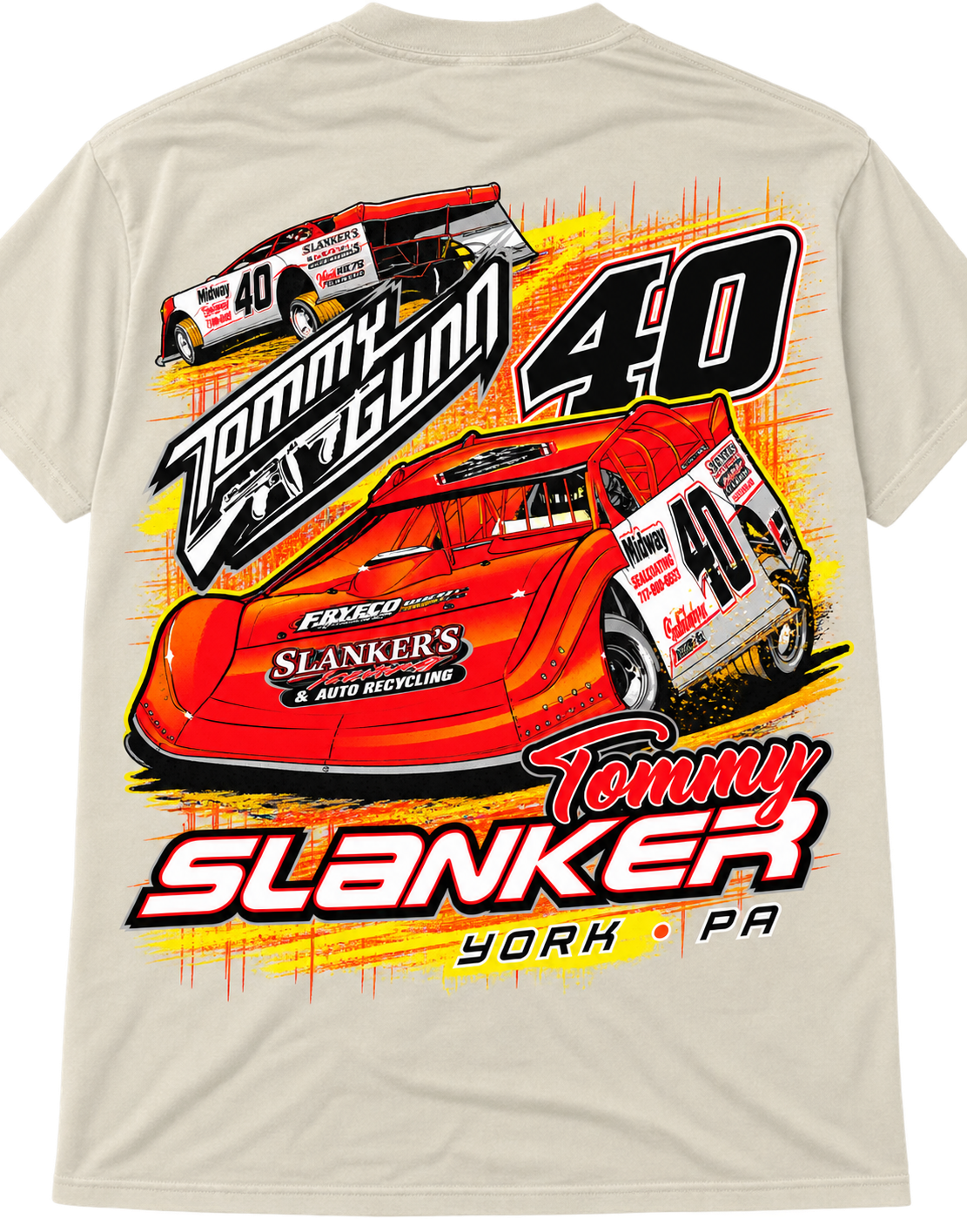 Tommy Slanker #40 Racing T-Shirt